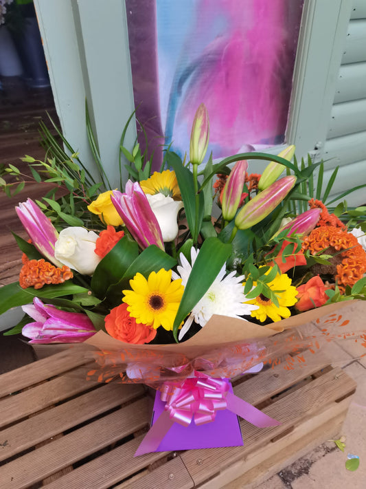 Fresh seasonal flowers arranged by a Lisburn florist